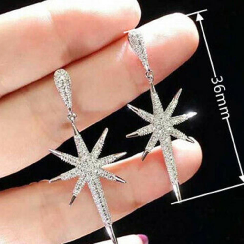 New Sterling silver ⭐️ Star Earrings - Picture 4 of 4